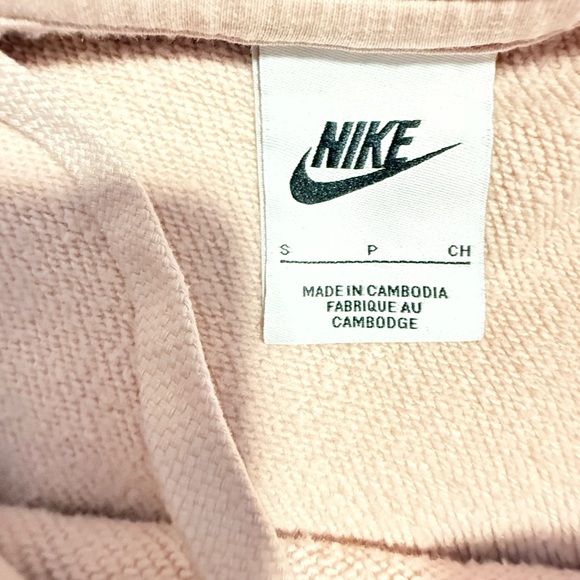 Nike Women's Cropped Pink Hoodie Size S - Picture 6 of 7